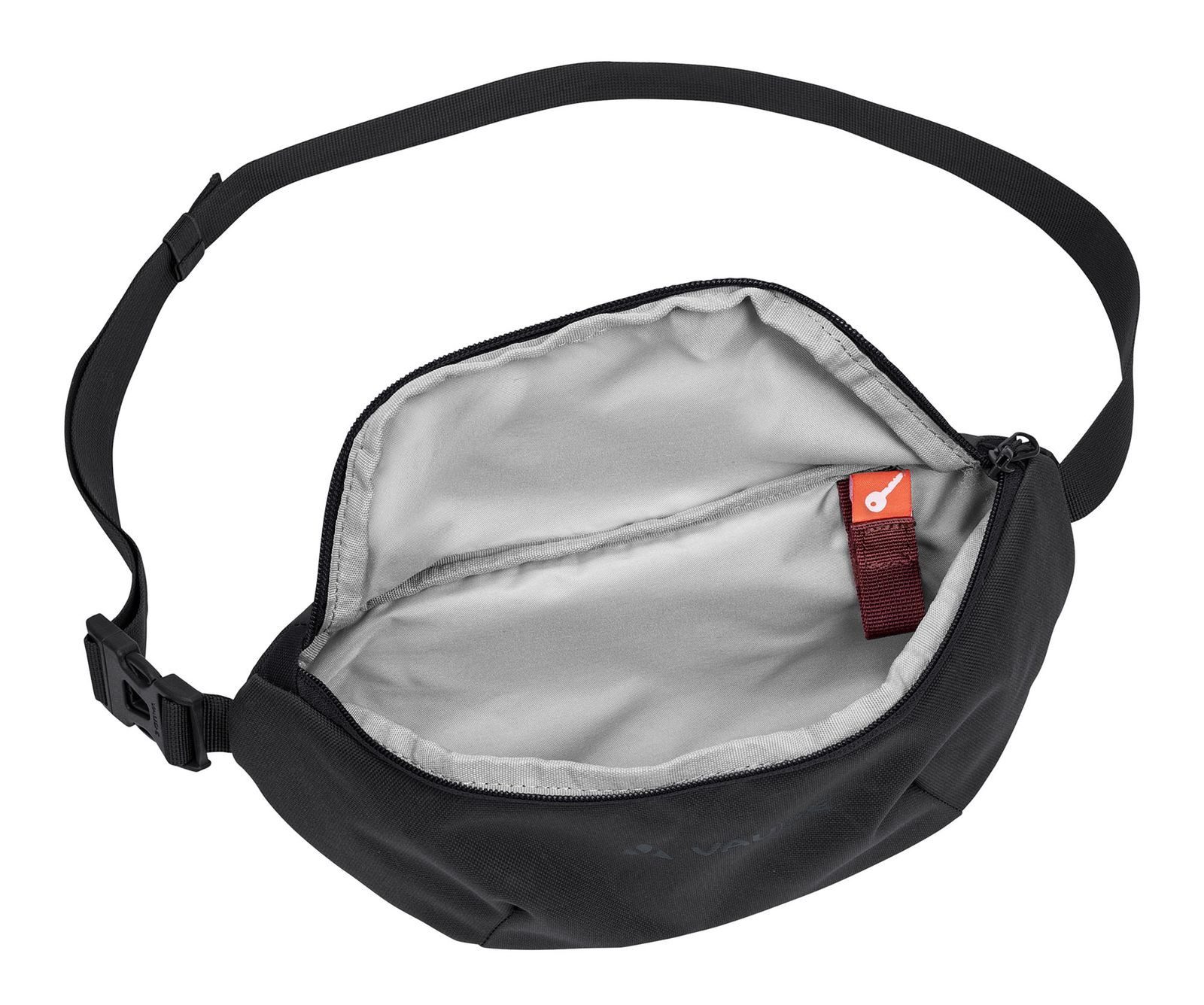 VAUDE Bauchtasche 'CityMove' mit Diebstahlschutz, black – Bild 4 von 4