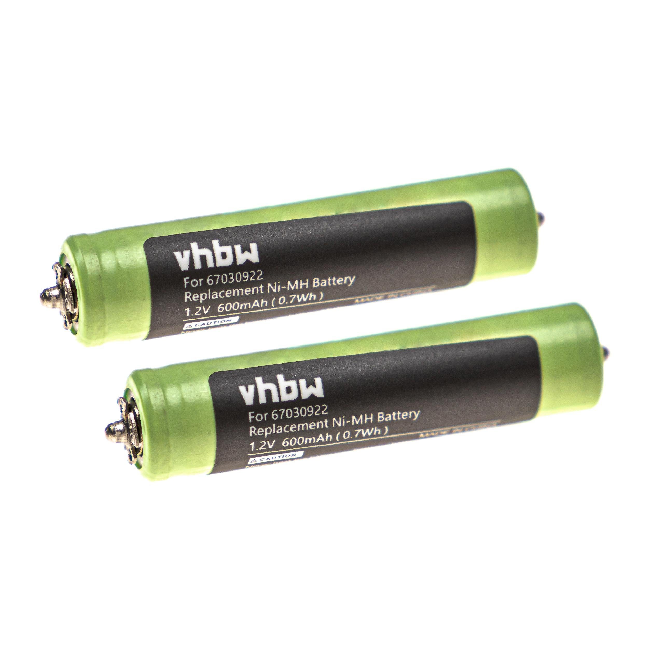 vhbw passend für Braun 2000, 2615, 2675, 2775, 2776, 2778, 2838, 2864, Akku 600 mAh