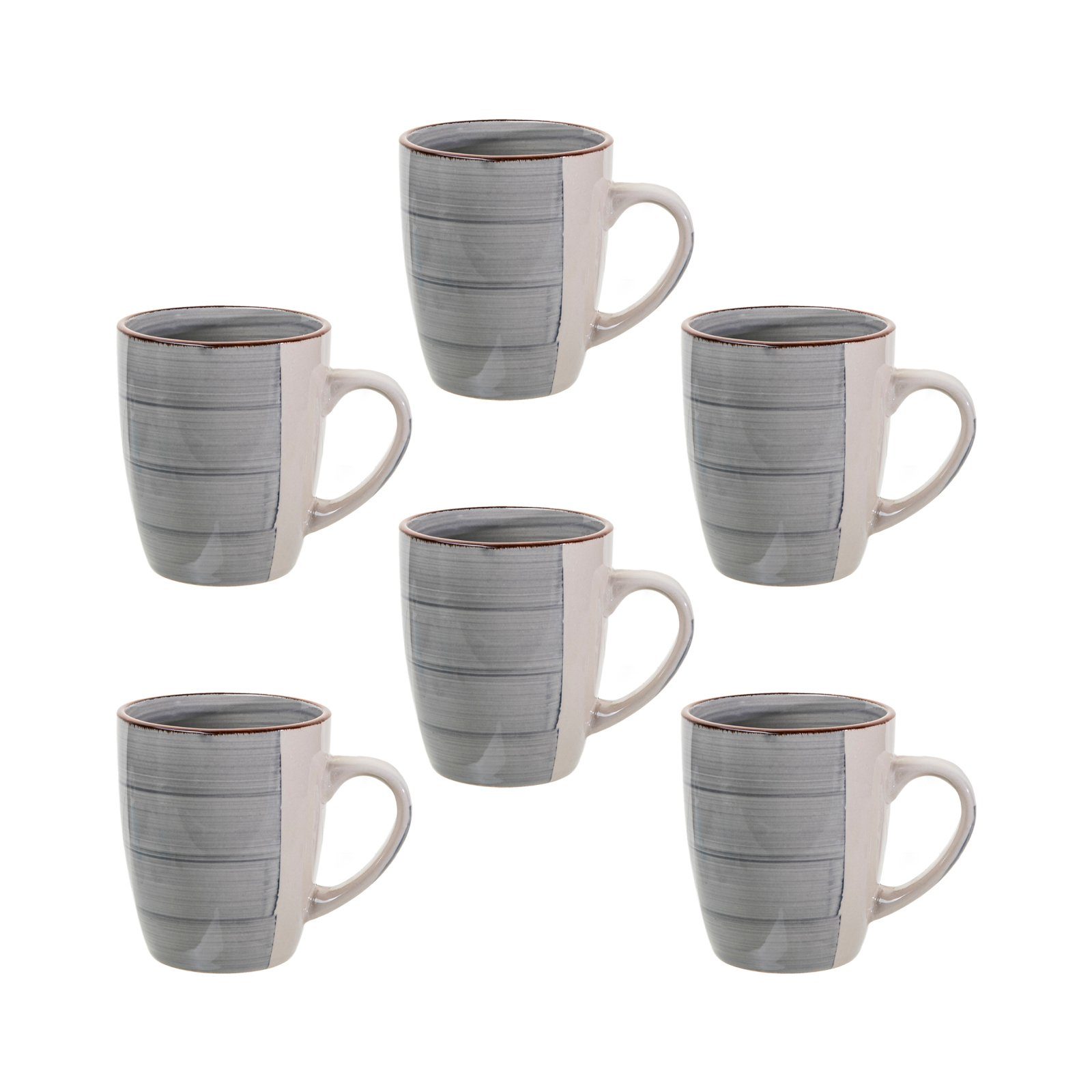 Set Tee PREMIUM Keramik, hochwertige astor24 Kaffeetassen Qualität in Tasse Pott Becher Kaffee Tassen Geschirr,