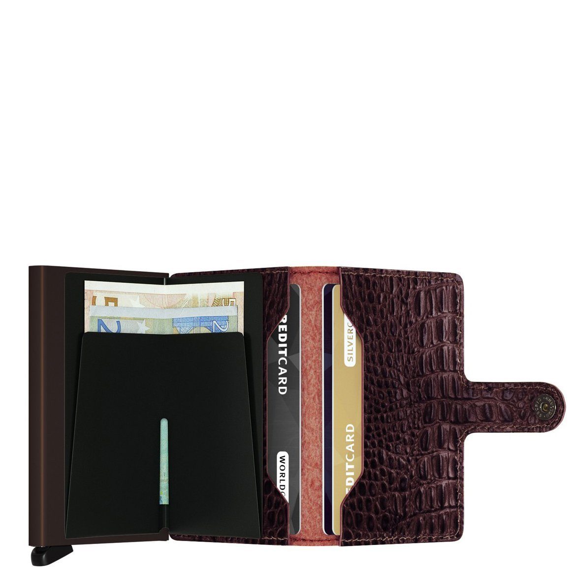 Geldbörse cm brown - 6.5 Nile Geldbörse Miniwallet RFID SECRID (1-tlg)
