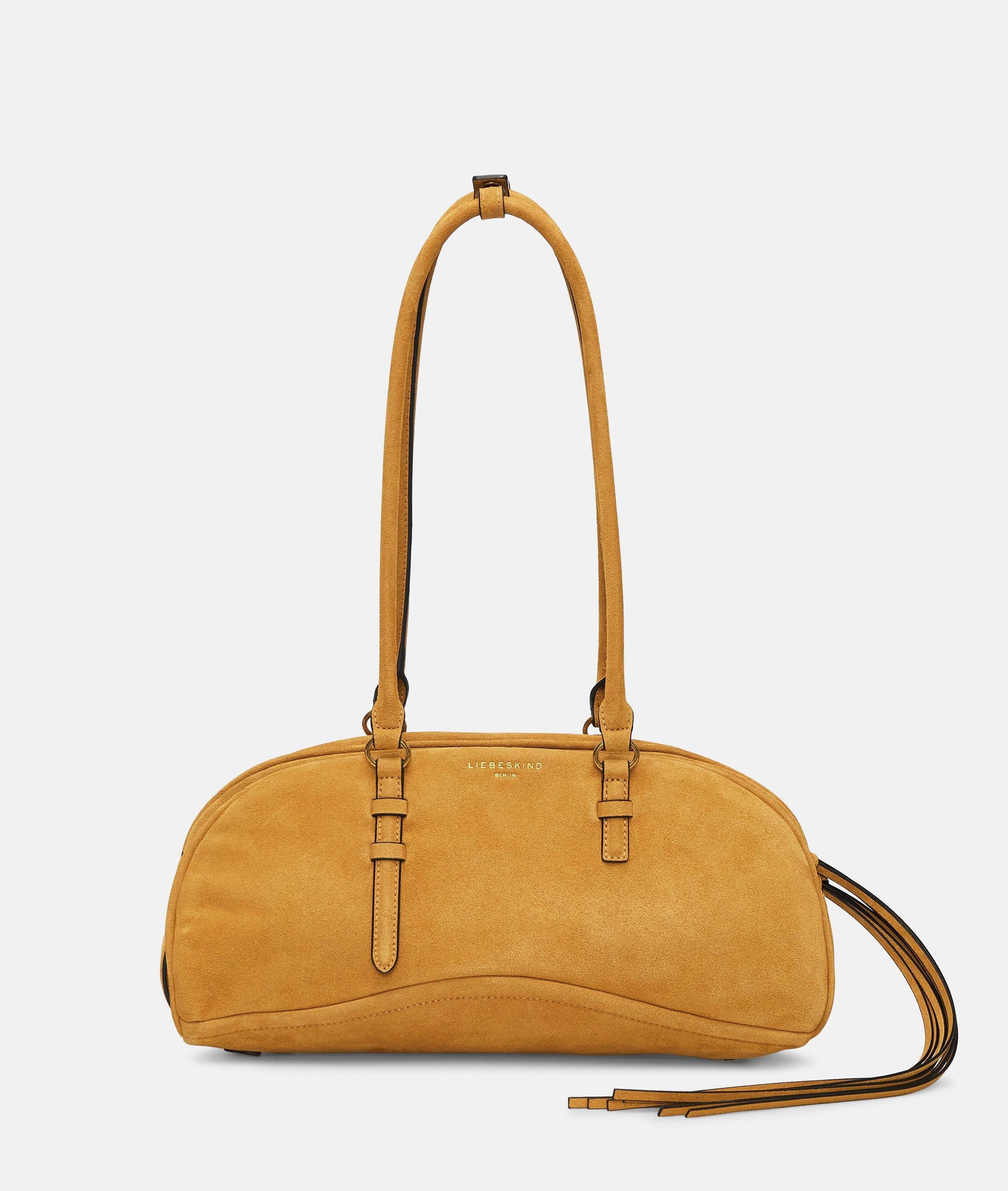 Liebeskind Berlin Schultertasche Frieda Satchel M, Geräumige Schultertasche in Velourslederoptik