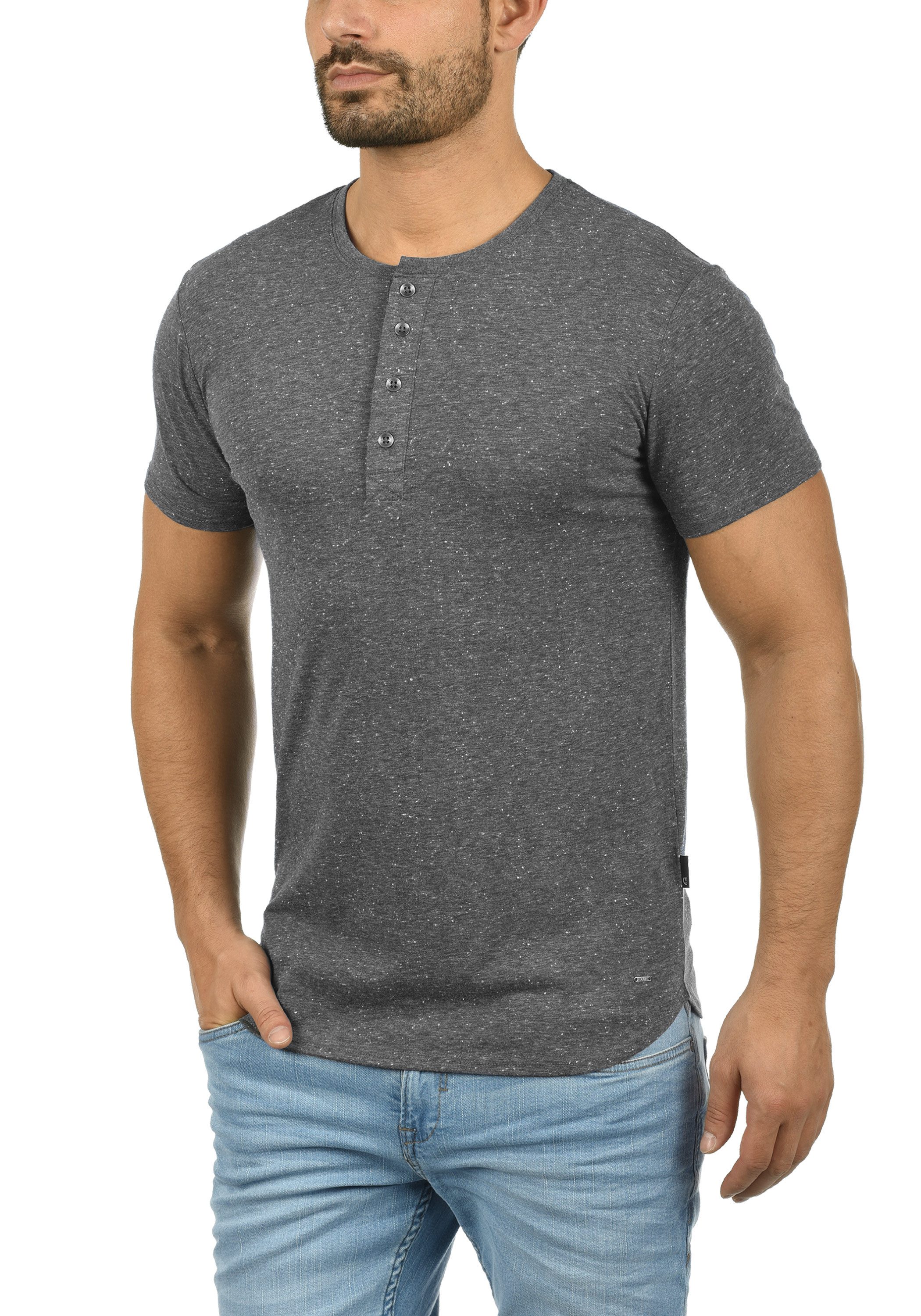 !Solid Rundhalsshirt SDThai Kurzarmshirt mit Knopfleiste günstig online kaufen
