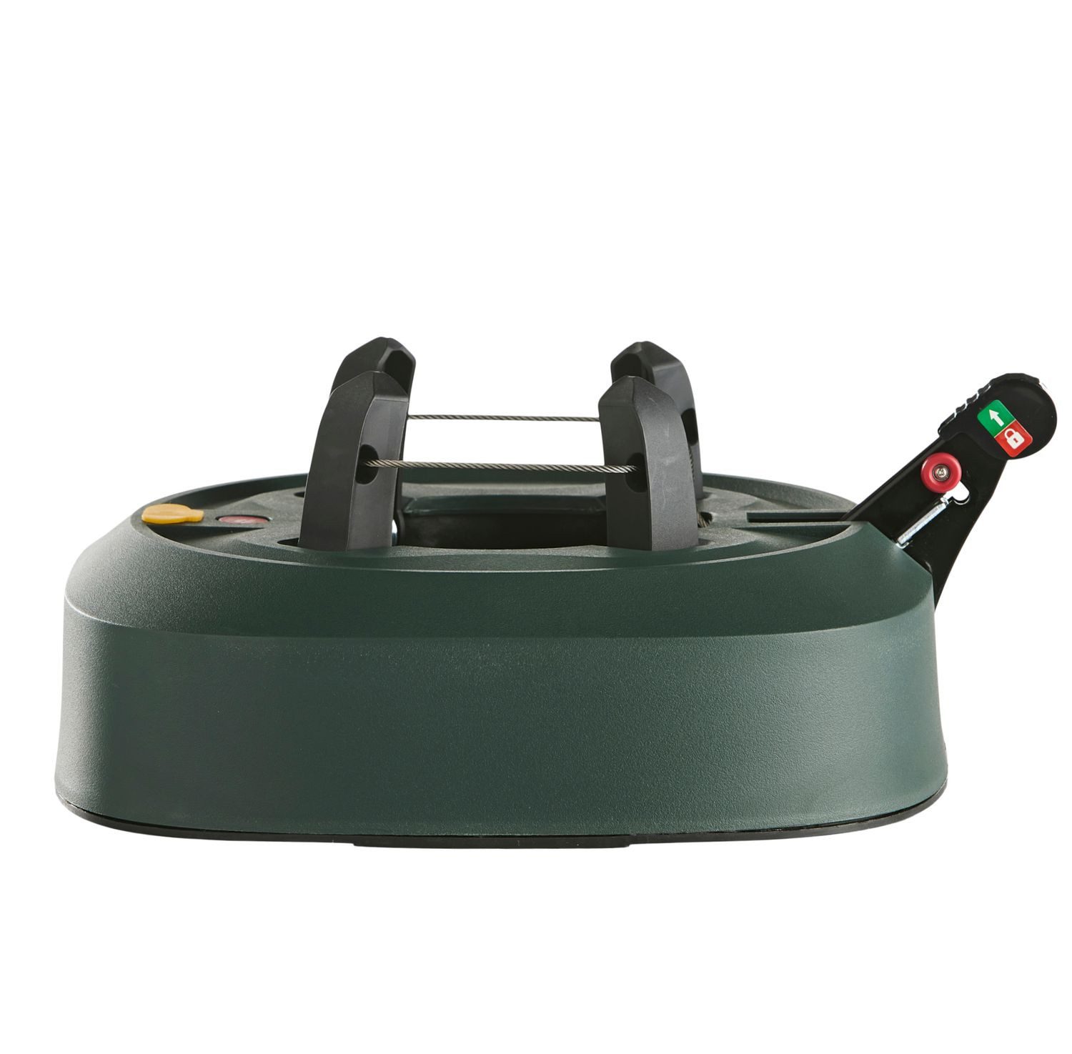 BURI Christbaumständer Weihnachtsbaumständer Tannenbaumständer 2,20 m Baumhöhe 3,2L Fußpedal, mit Fußpedal und XXL Wassertank