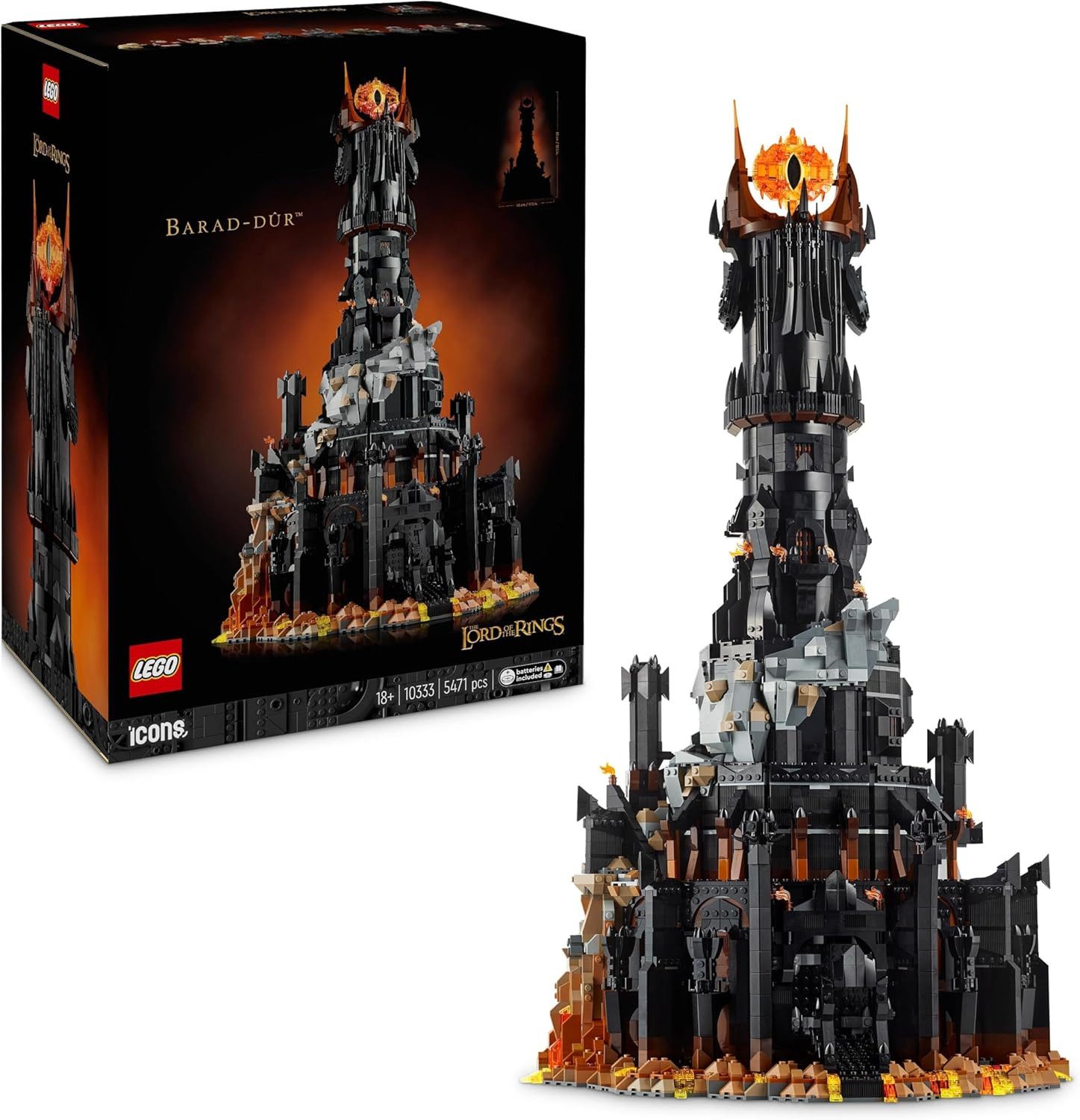 LEGO® Icons - Der Herr der Ringe: Barad-dûr (10333) Konstruktions-Spielset, (5471 St)