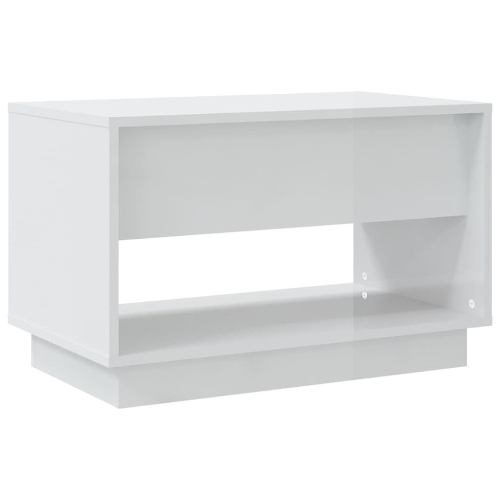 vidaXL Holzwerkstoff TV-Schrank TV-Schrank Hochglanz-Weiß (1-St) 70x41x44 cm