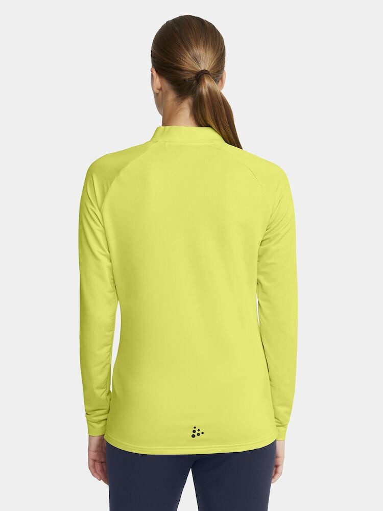 Craft Langarmshirt Extend Halfzip (hohe Bewegungsfreiheit, bequeme Passform) gelb Damen
