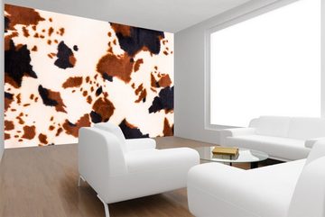 WandbilderXXL Fototapete Fell, glatt, Kuhflecken, Vliestapete, hochwertiger Digitaldruck, in verschiedenen Größen