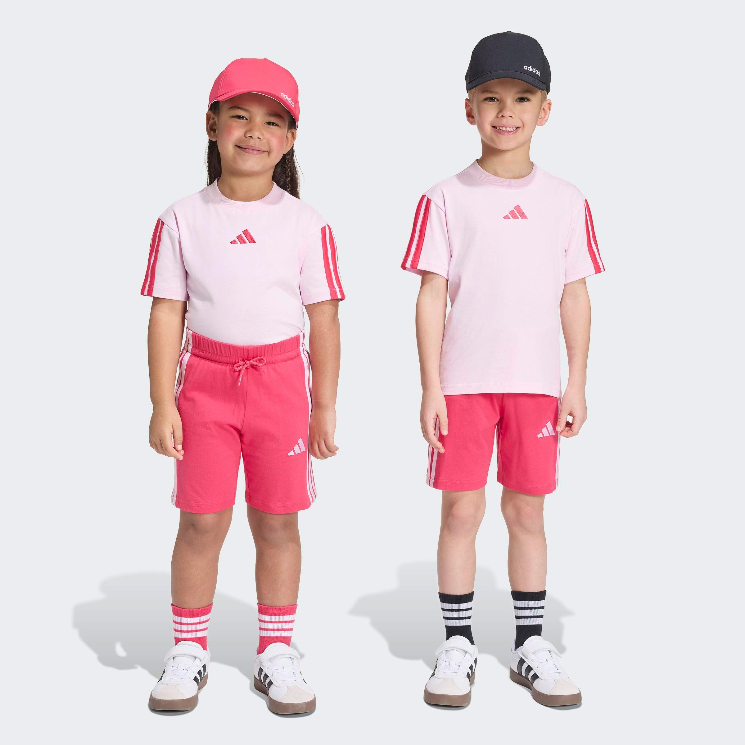 adidas Sportswear Trainingsanzug LK 3S T-SET 160 (2-tlg), für Kinder, mit 2 Teilen, aus Baumwolle