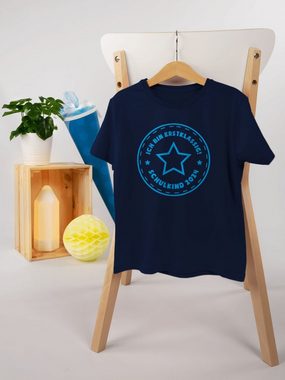 Shirtracer T-Shirt Schulkind Ich bin erstklassig Stern hellblau 2024 Einschulung Junge Schulanfang Geschenke
