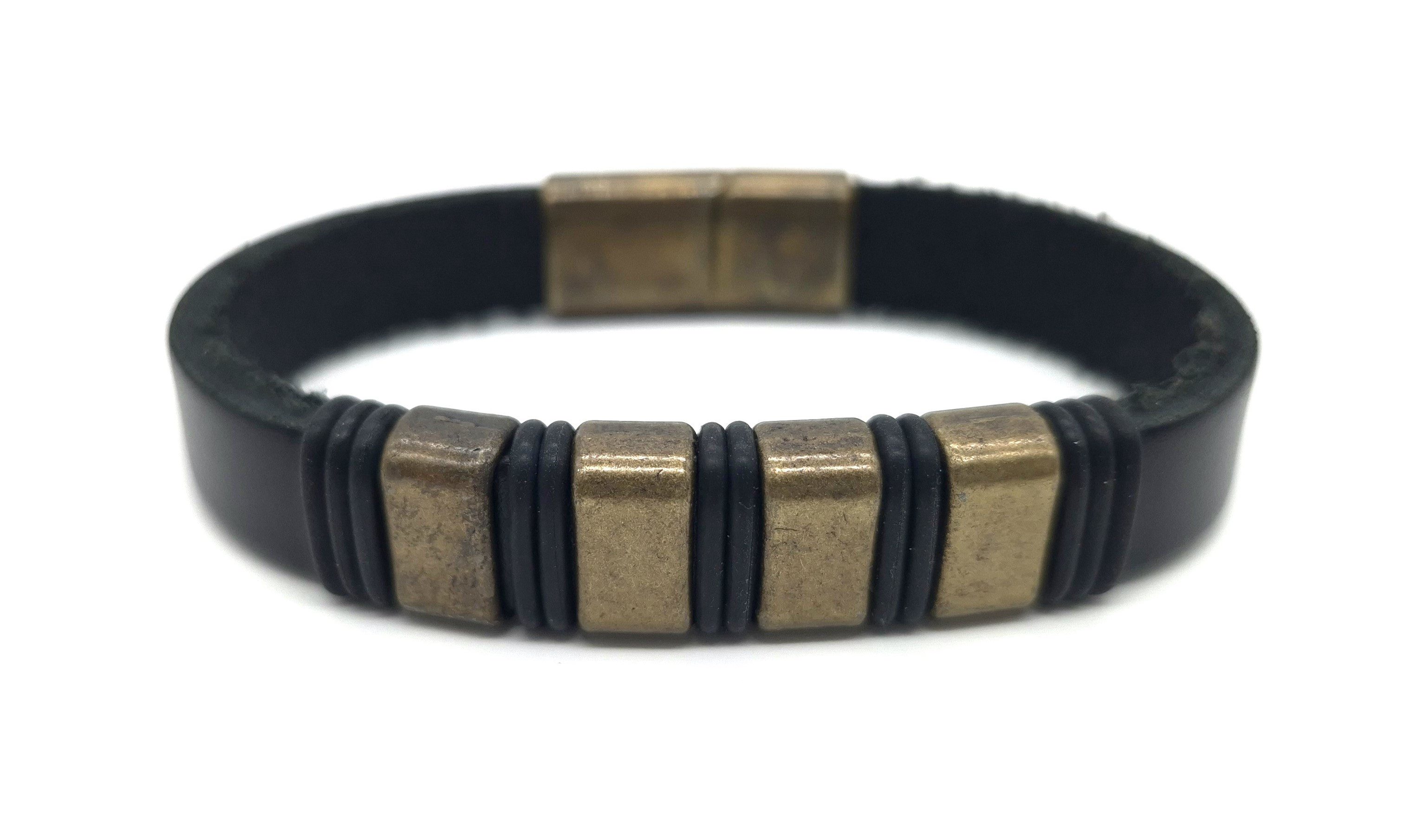 Lederarmband Elegantes Leder Armband aus Echtleder Vintage Armband