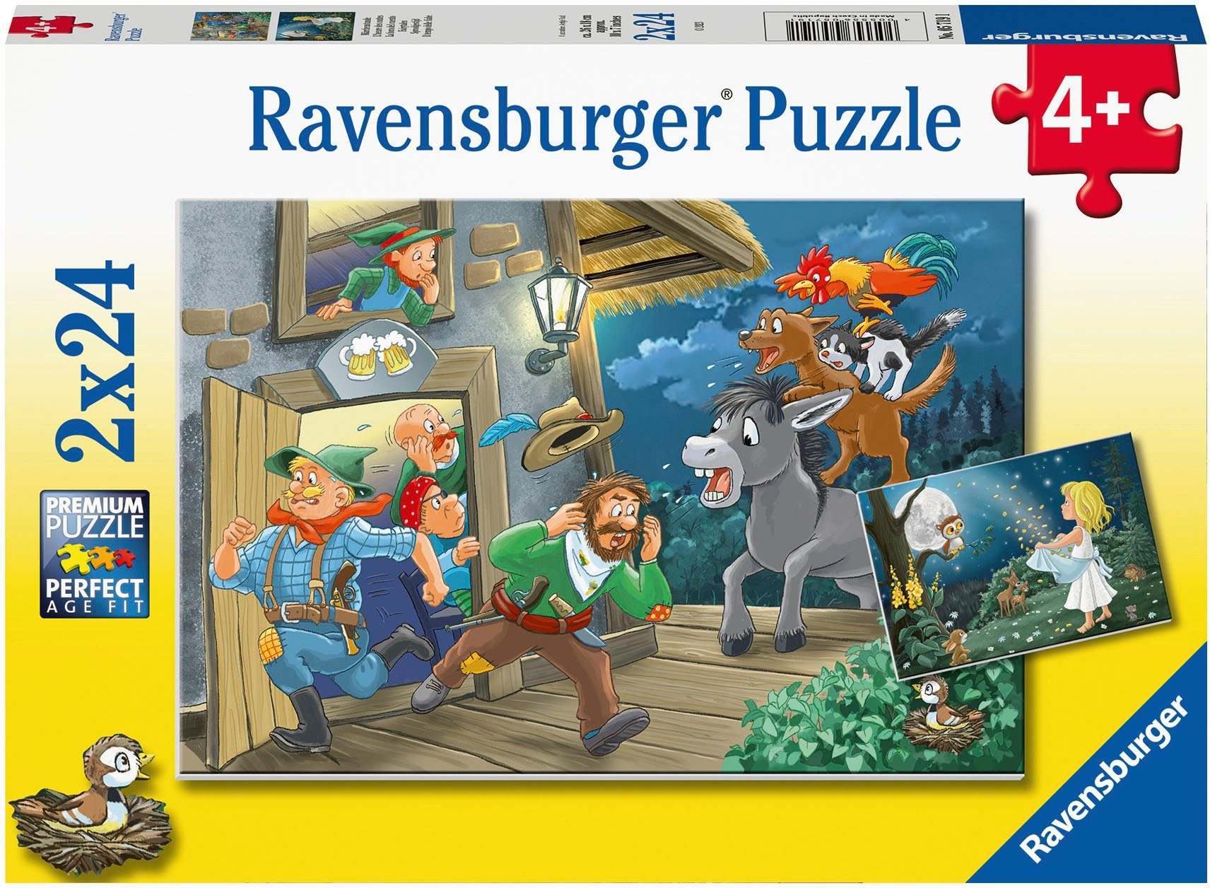 Ravensburger Wald weltweit Puzzleteile, 48 Puzzle schützt - FSC®- Europe; Märchenstunde, in Made