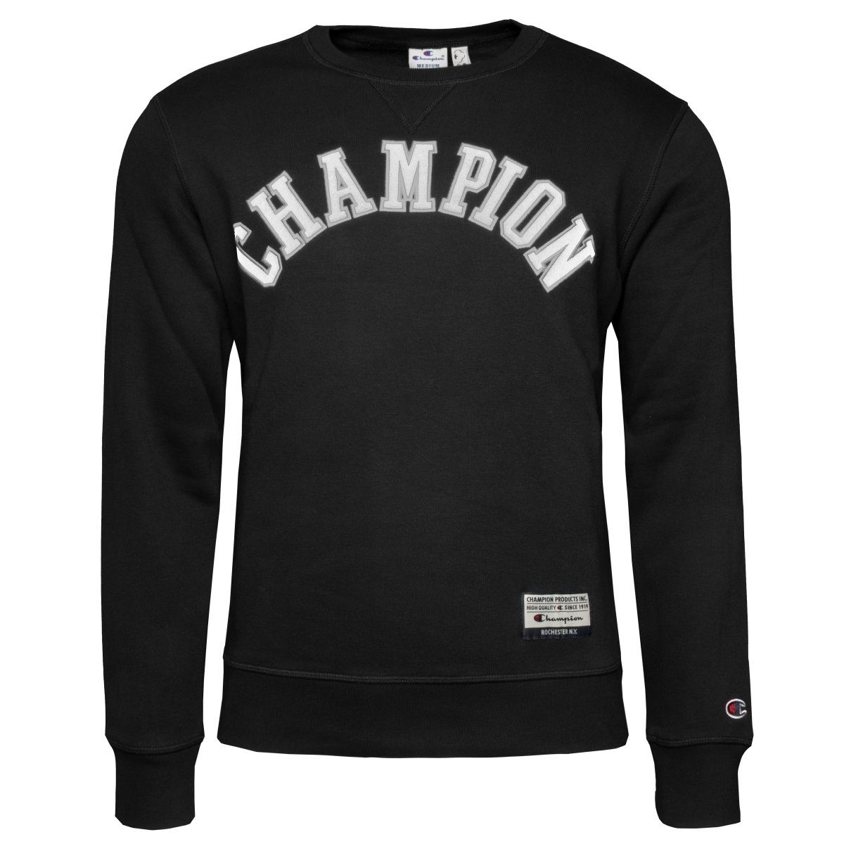 Herren Crewneck Champion Sweatshirt schwarz