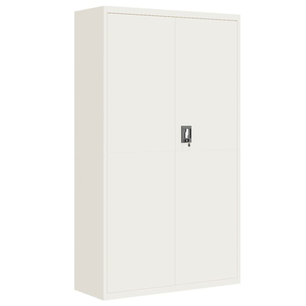 Aktenschrank Aktenschrank Weiß 105x40x180 cm Stahl