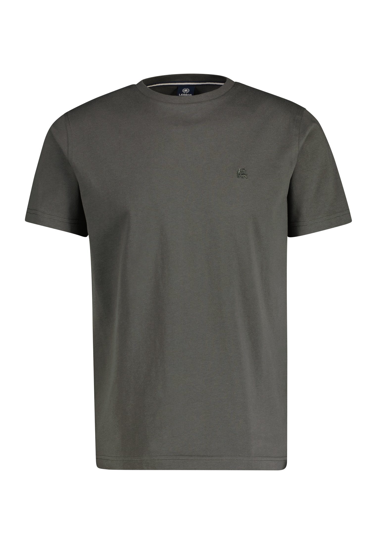 LERROS T-Shirt LERROS T-Shirt mit Rundhalsausschnitt CHILLED OLIVE