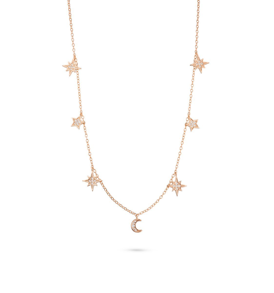 Fiocco Jewelry Collier Universo Kette, 925 Silber rosé