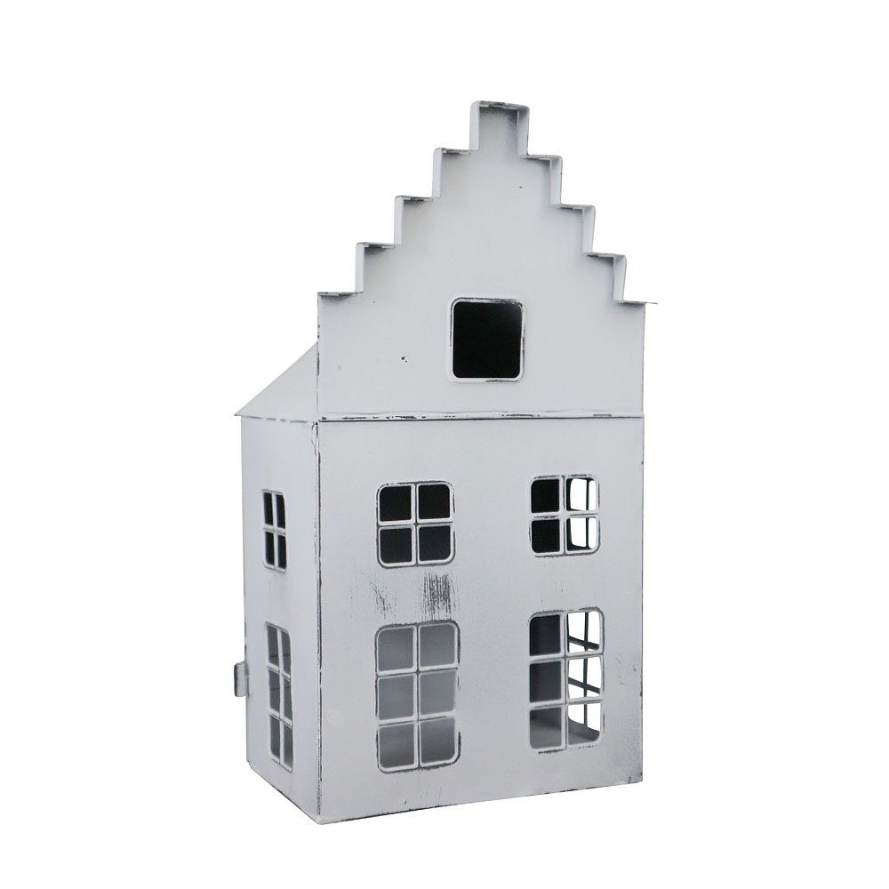 Grafelstein Kerzenlaterne Laterne MAISON weiß shabby chic Metallhaus zum Be günstig online kaufen