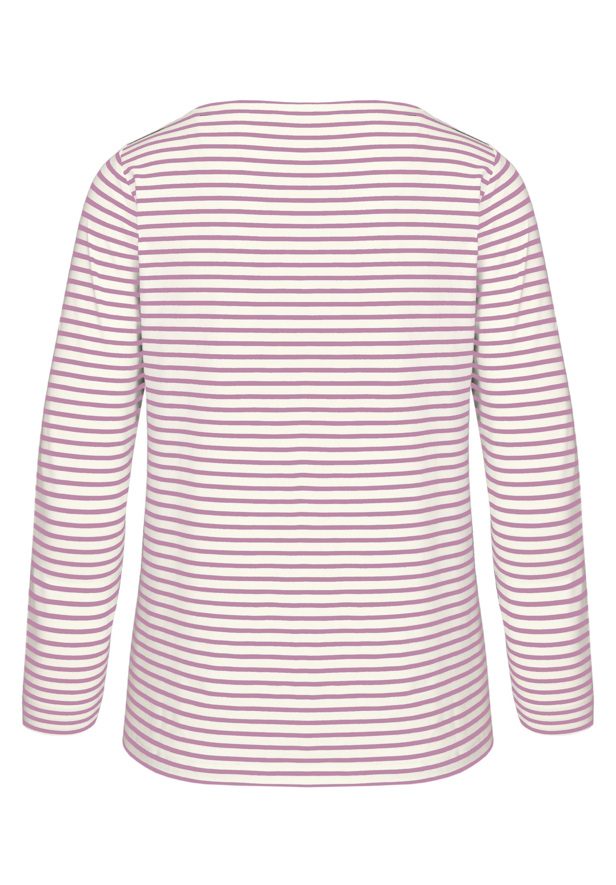 bianca Langarmshirt LOTTE in coolem Ringellook in aktueller Saisonfarbe günstig online kaufen