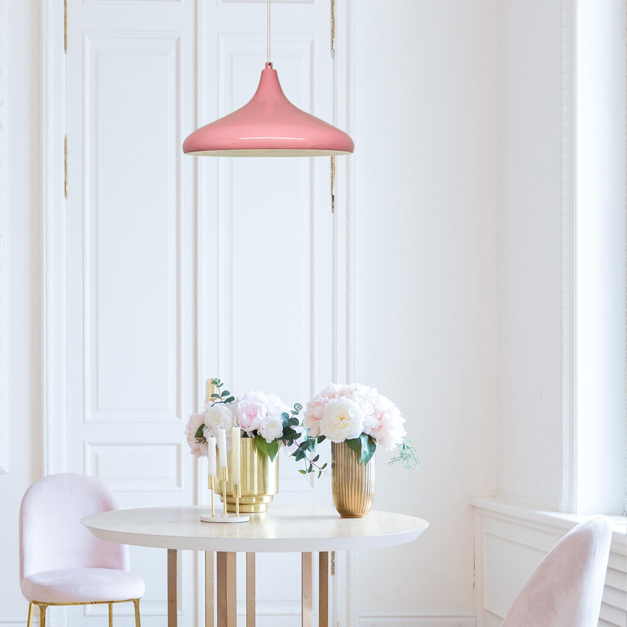 Bamyum Pendelleuchte Bamyum Pendelleuchte Durchmesser 35 cm E27 Metall Moderne Lampe, ohne Leuchtmittel