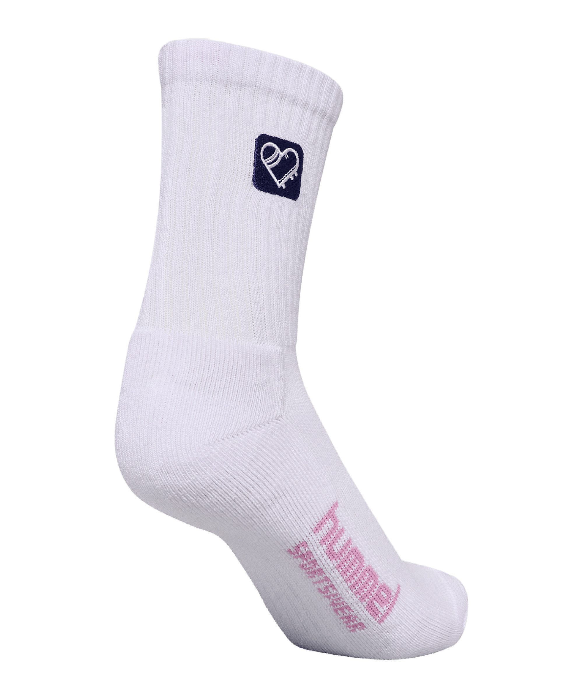 hummel Fußballstutzen Hummel hml 2er Pack Love Socken Mehrfarbig Baumwolle