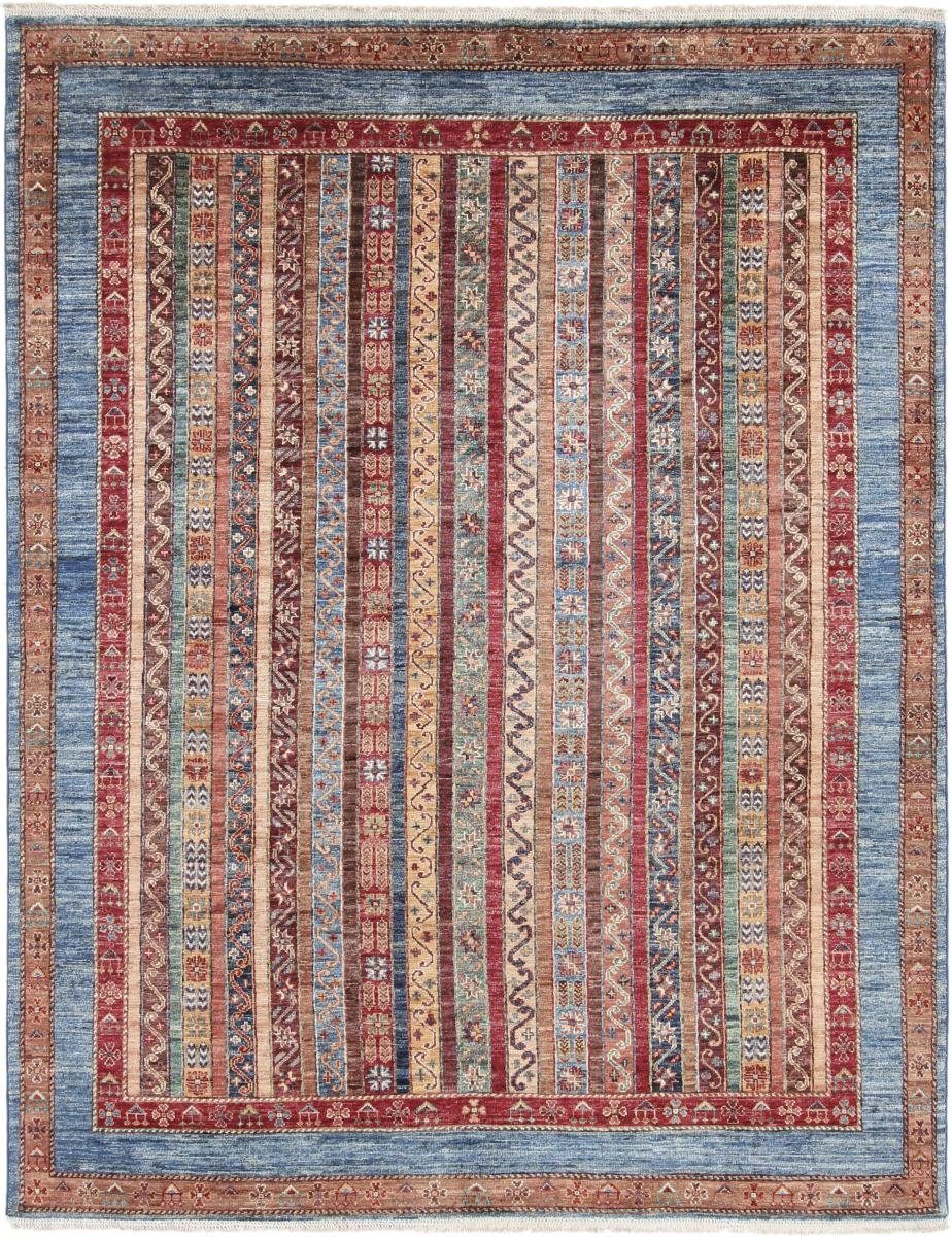Orientteppich Arijana Shaal 168x216 Handgeknüpfter Orientteppich, Nain Trading, rechteckig, Höhe: 5 mm