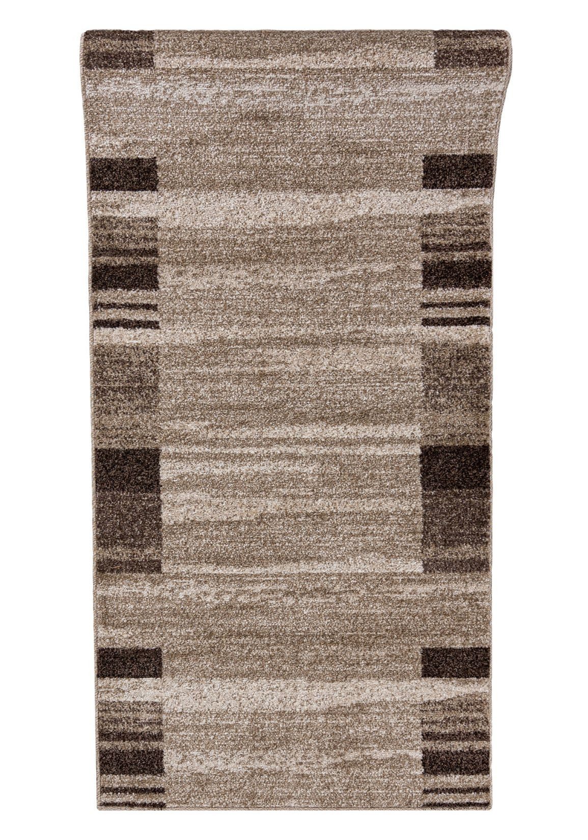 Mazovia Läufer Retro Bordüre Beige Creme Flur, Schlafzimmer, Diele, Fußbodenheizung
