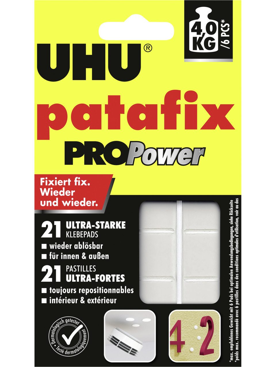 UHU Klebepad UHU patafix PROPower 21 Stück