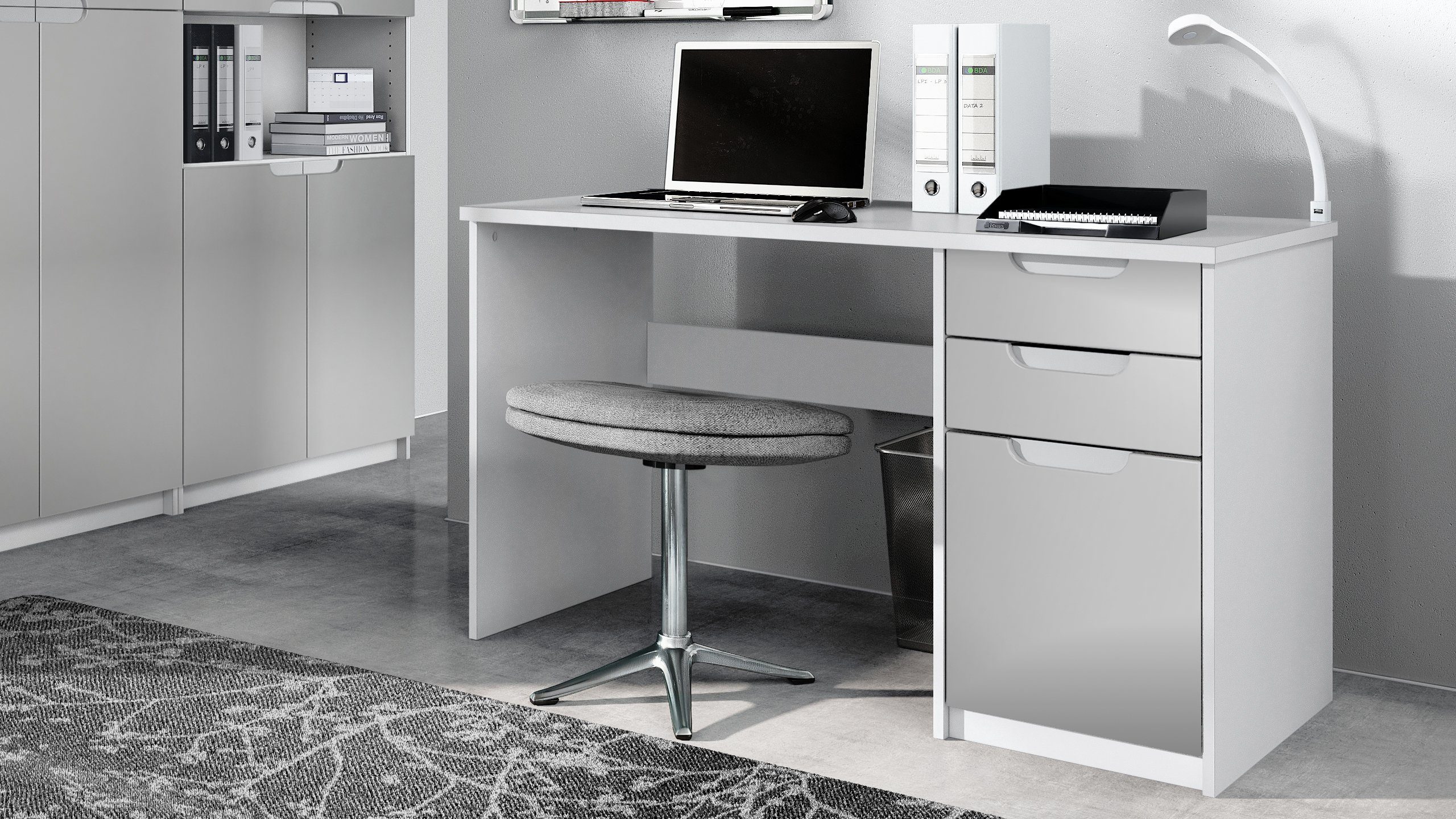 Vladon Schreibtisch Logan (Bürotisch, mit 2 günstig online kaufen