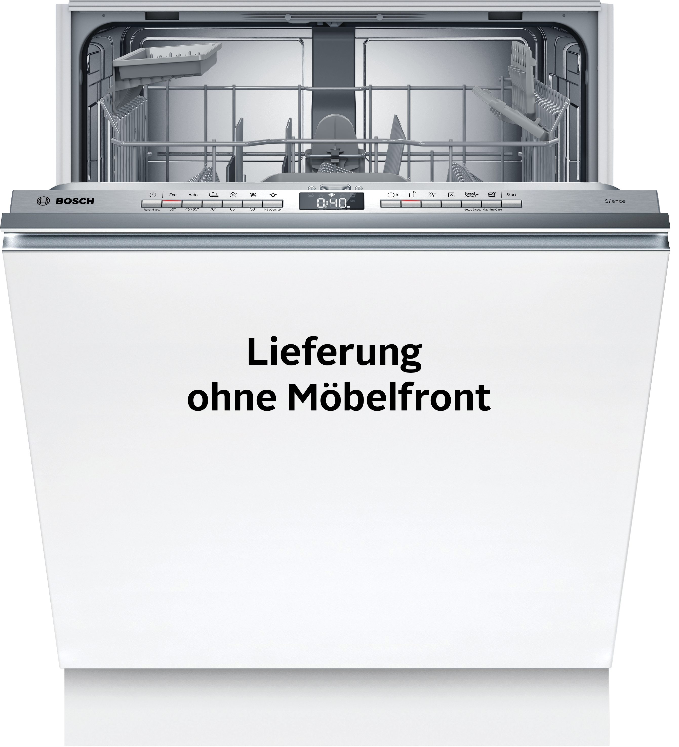 BOSCH vollintegrierbarer Geschirrspüler Serie 4 SBV4HTX14E, 13 Maßgedecke, Info Light - erlischt bei Beendigung des Spülvorgangs, flexible Körbe