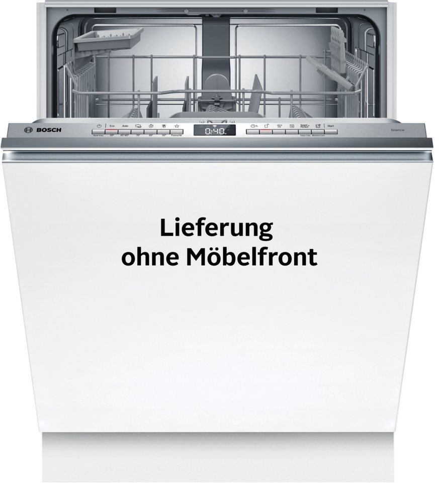 BOSCH vollintegrierbarer Geschirrspüler Serie 4 SBV4HTX14E, 13 Maßgedecke, Info Light - erlischt bei Beendigung des Spülvorgangs, flexible Körbe