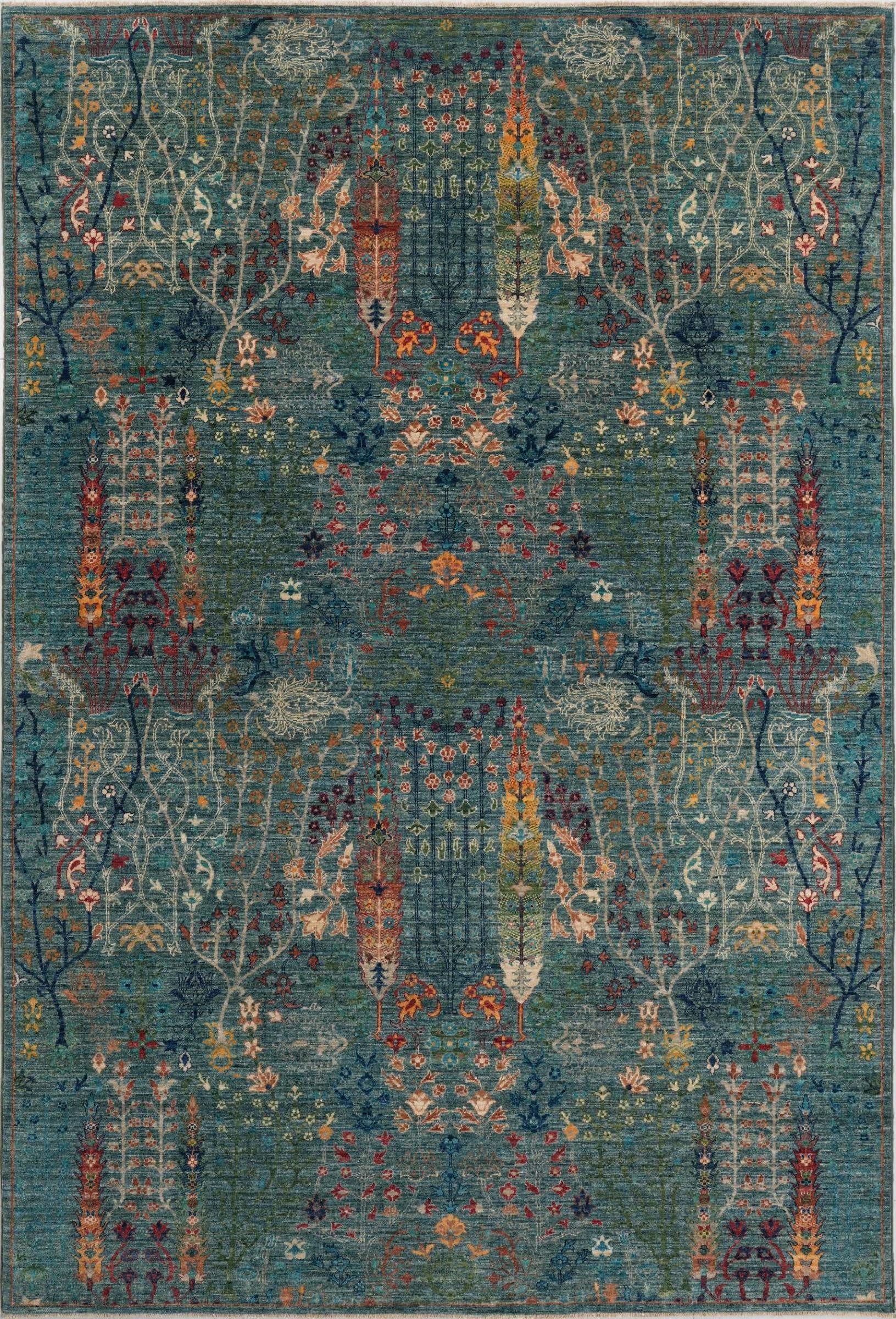 Nain Trading Orientteppich Arijana Hajjalili 183x280 Handgeknüpfter Orientteppich, rechteckig, Höhe: 6 mm