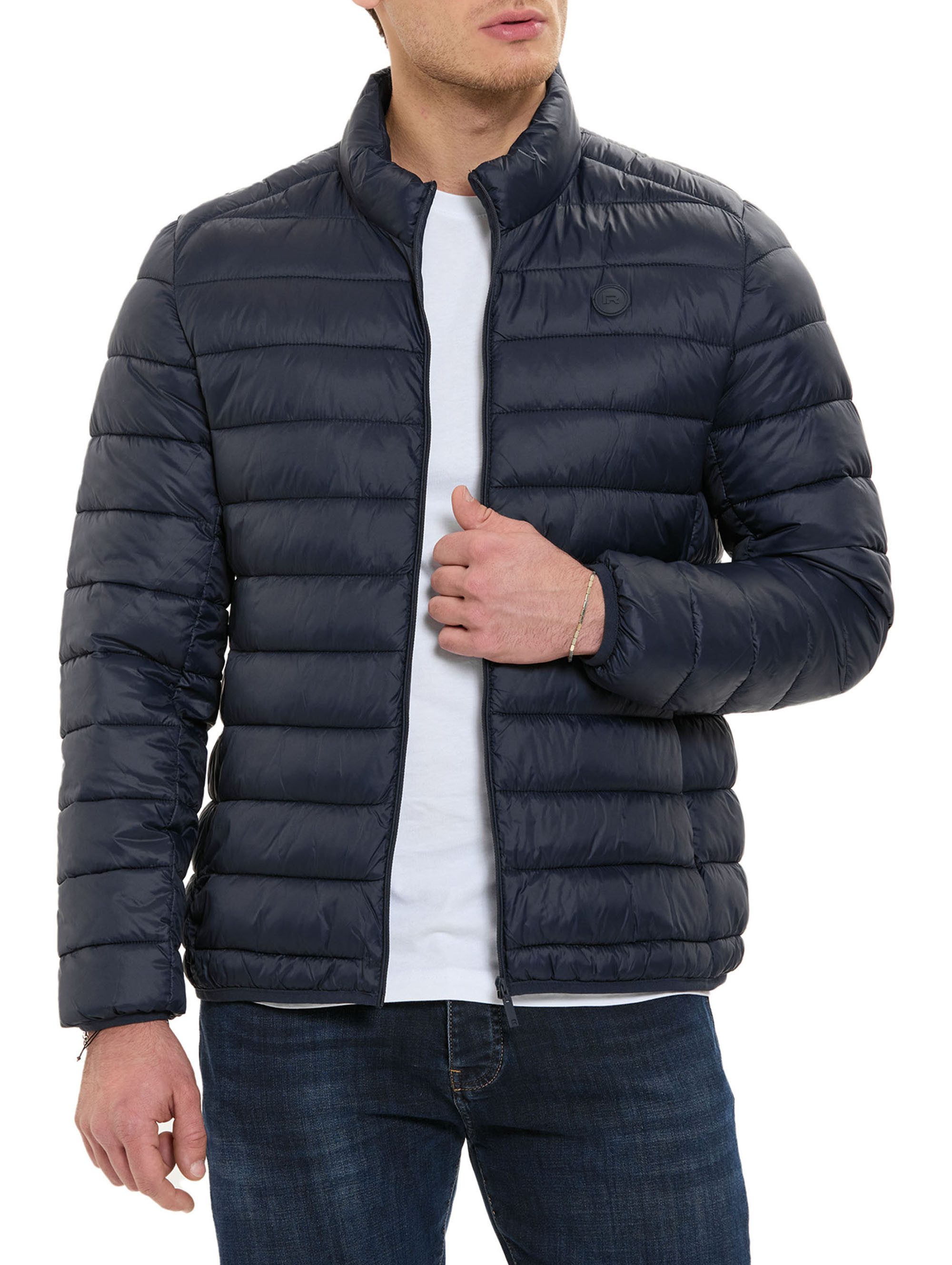 RedBridge Sommerjacke mit Stehkragen und Reißverschluss Steppjacke Casual Leichte Wattierung, horizontale Steppung