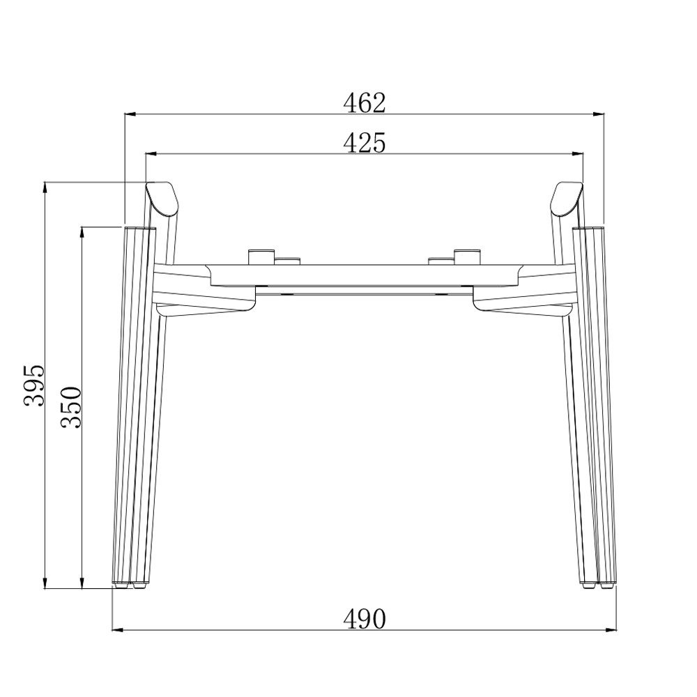 Prima-Online Stuhl Stuhlbasis Metall Moderner ergonomisch Schwarz 59x50x39,5 cm stabile