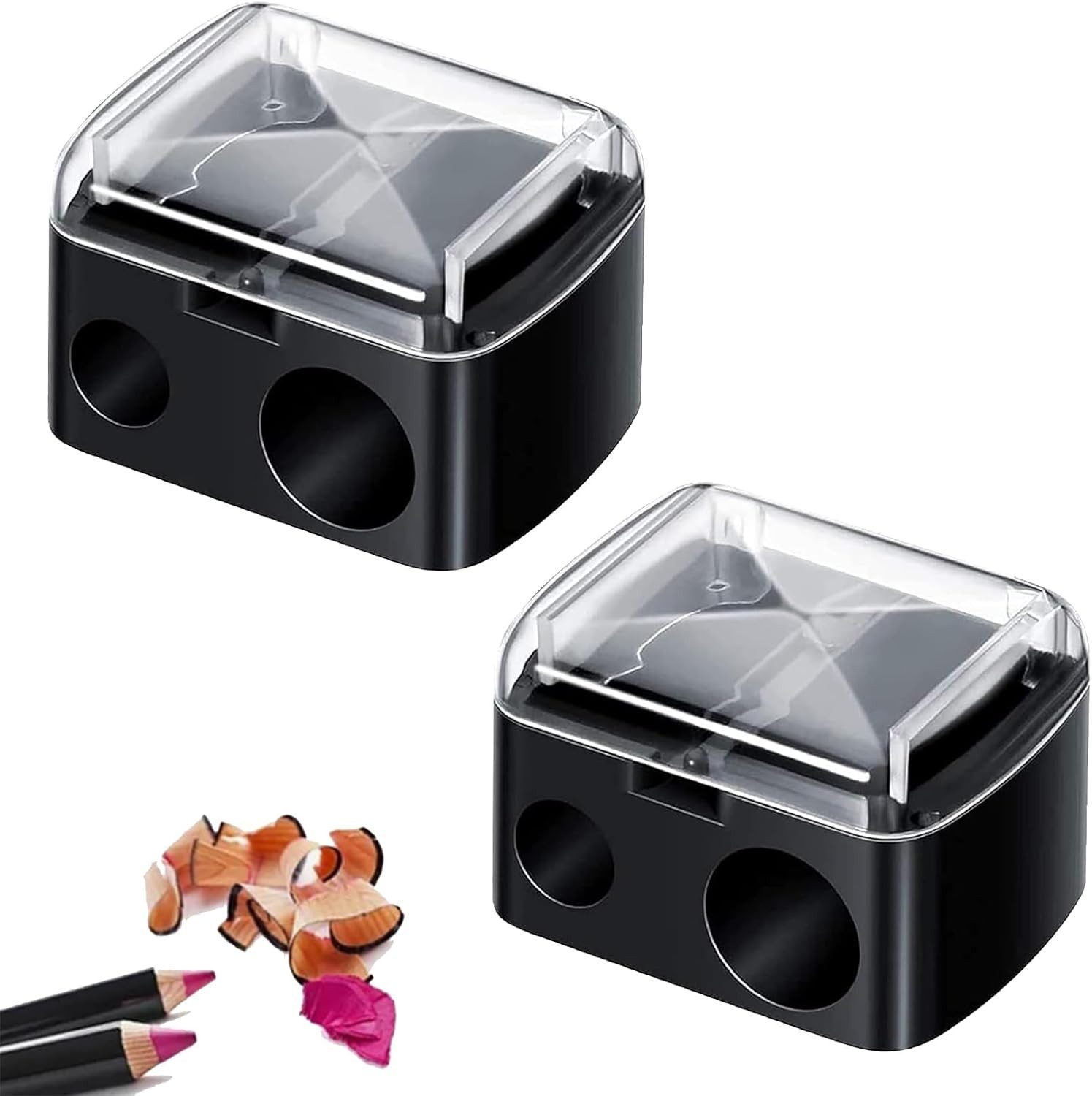 FELIXLEO Anspitzer 2 Stk Makeup Anspitzer Kosmetikstifte Eyeliner Lippenstift