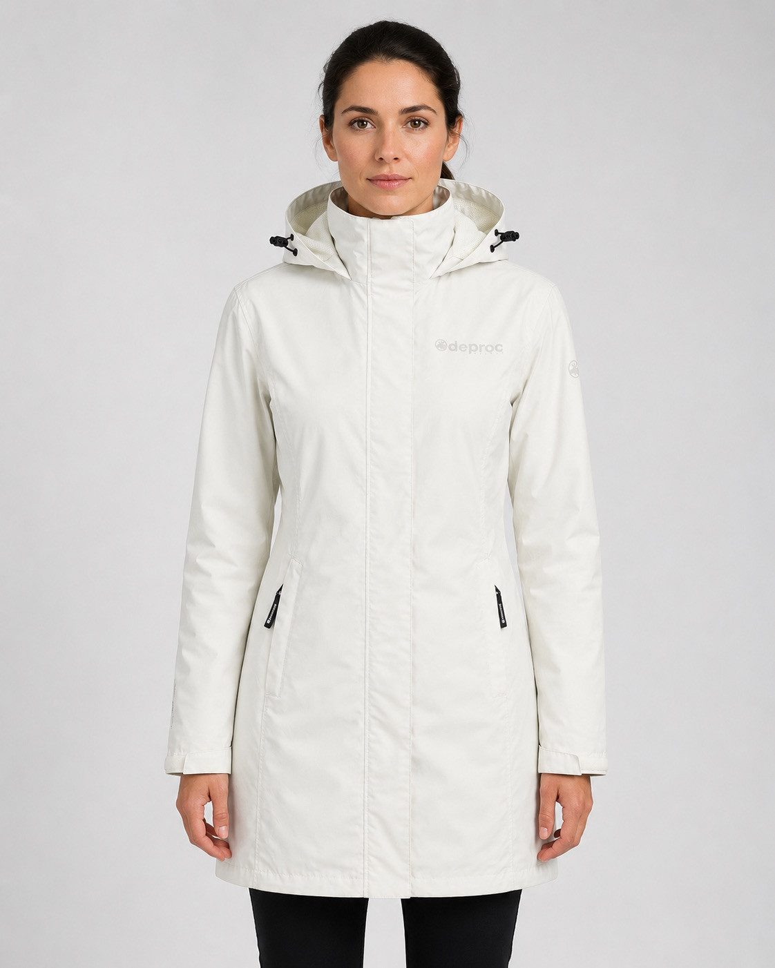 DEPROC Active Outdoorjacke LAVAL LONG WOMEN Longjacke, Funktionsmantel, Wanderjacke auch in Großen Größen erhältlich
