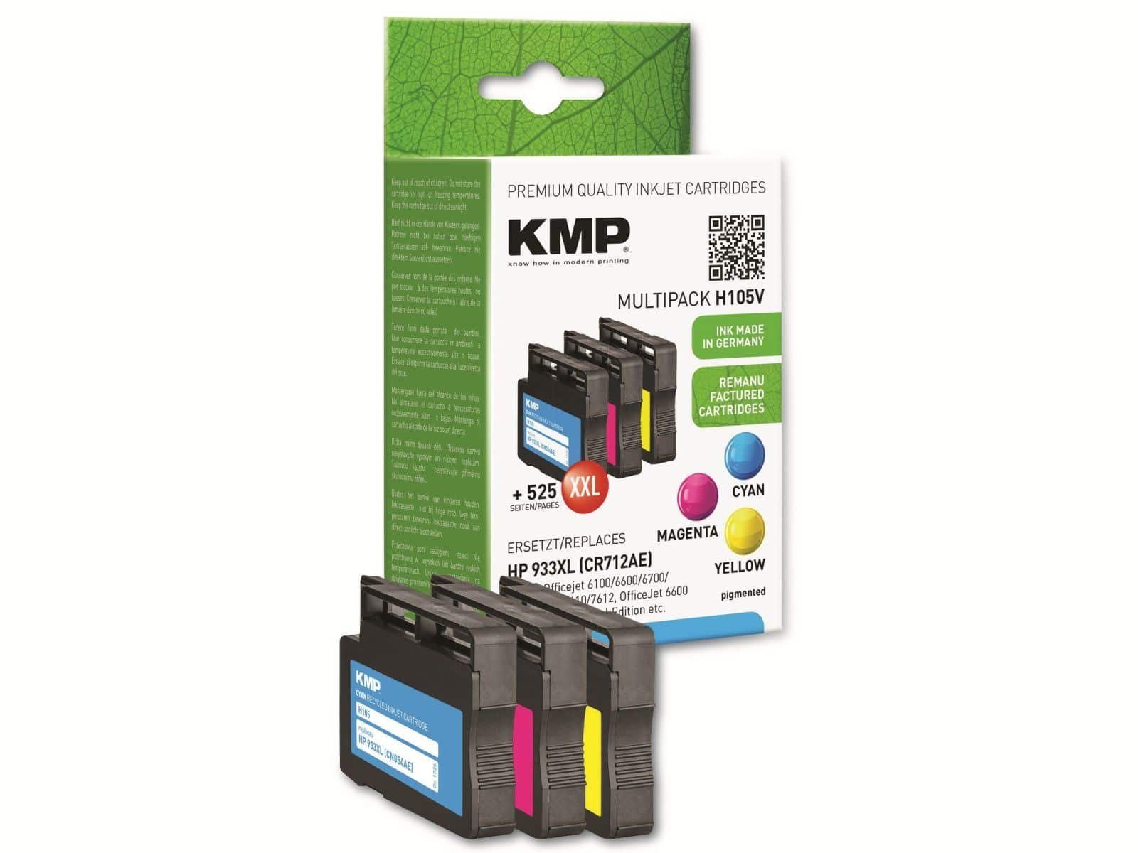 KMP KMP Tintenpatronen-Set kompatibel für HP 933XL Tintenpatrone