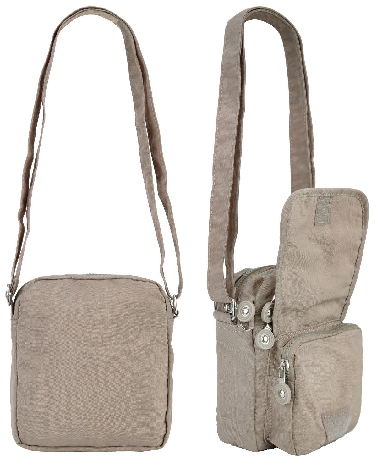 compagno Henkeltasche, Kleine sportive Umhänge-Tasche 4-Fächer günstig online kaufen
