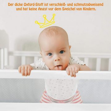 KOMFOTTEU Bettschutzgitter Babybettgitter, für Babys unter 3 Jahren, 120 x 42 cm