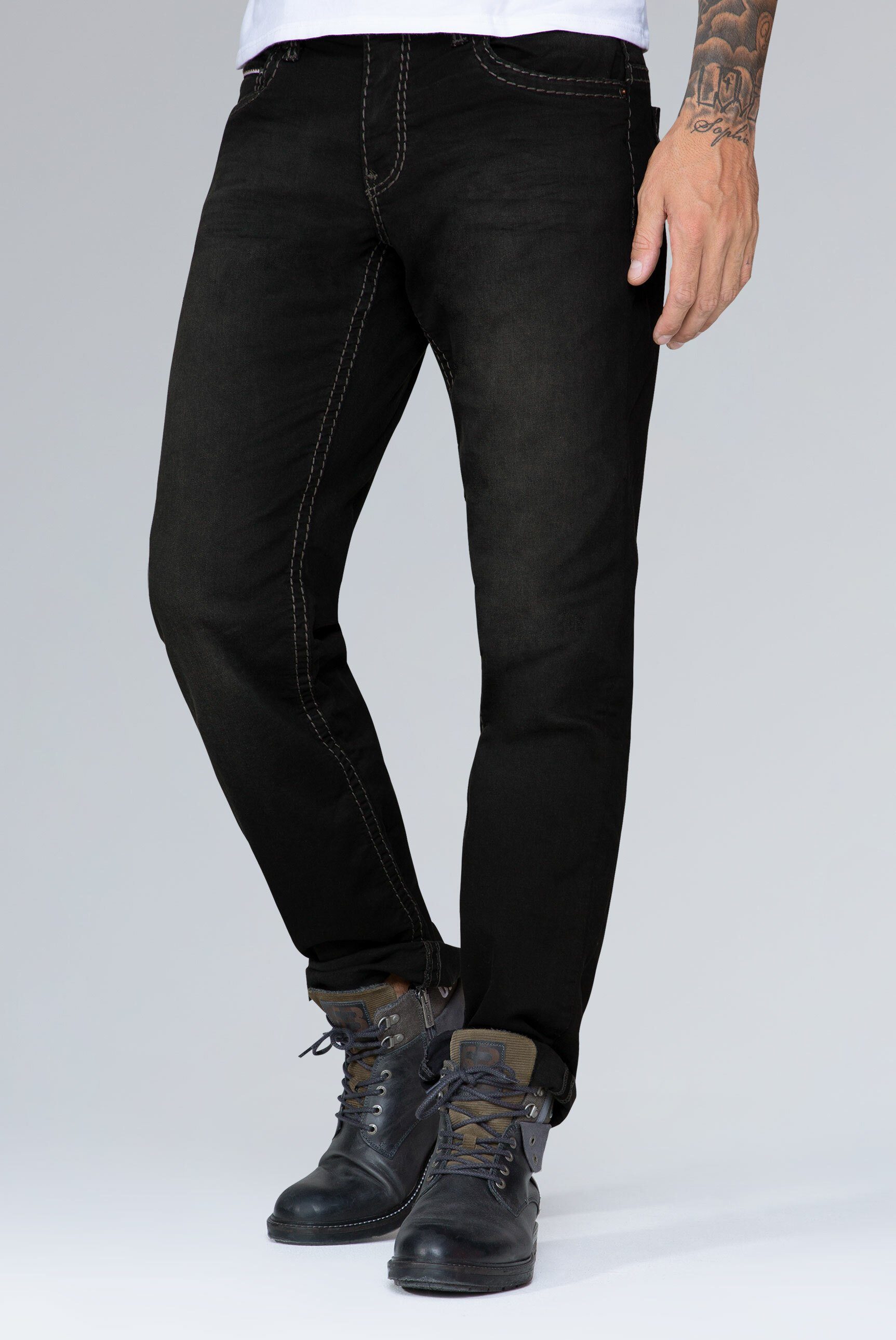 CAMP DAVID Comfort-fit-Jeans, mit Used-Waschung günstig online kaufen