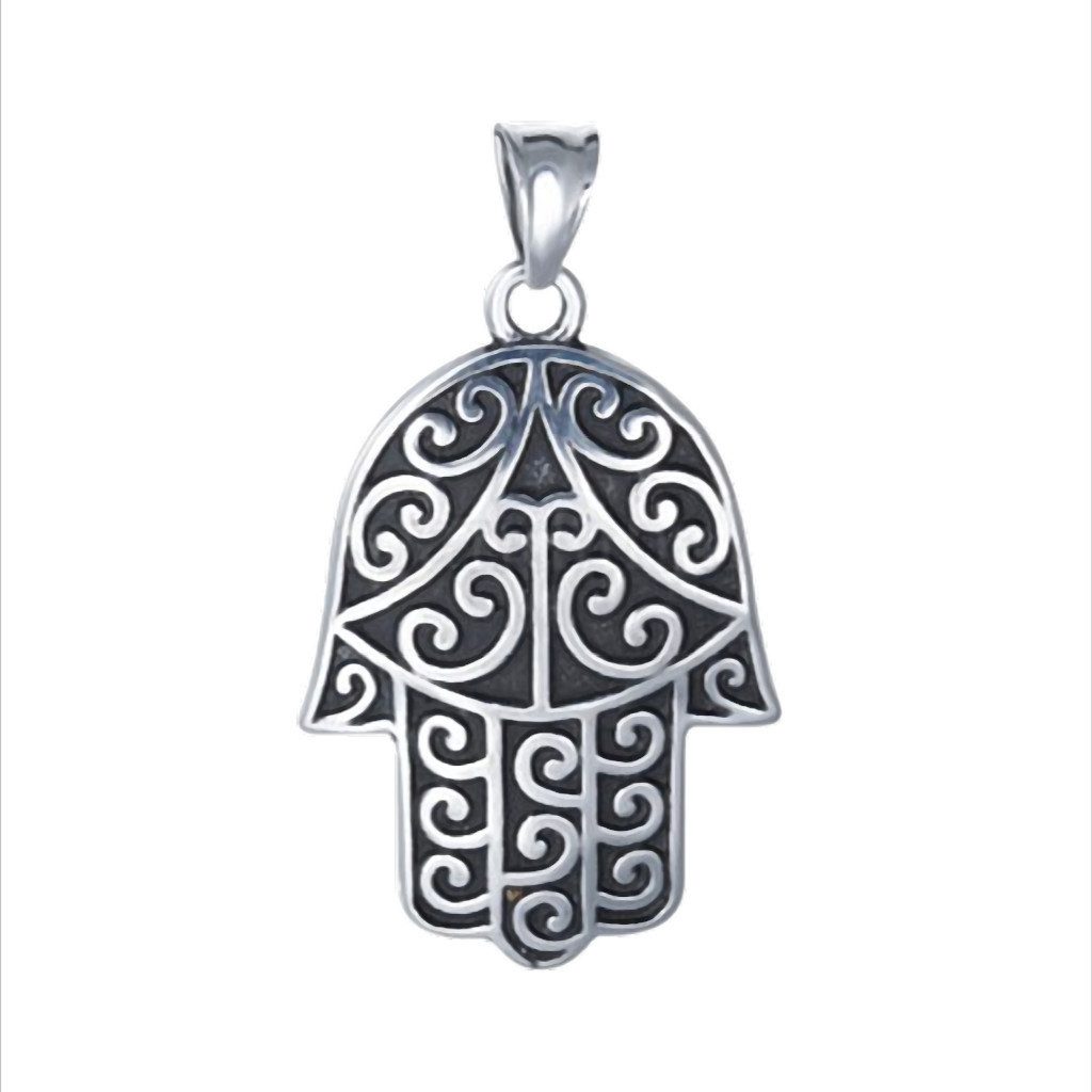 Westernlifestyle Kettenanhänger Hamsa Spirit Steel Hamsa-Hand Fatima Anhänger aus Edelstahl