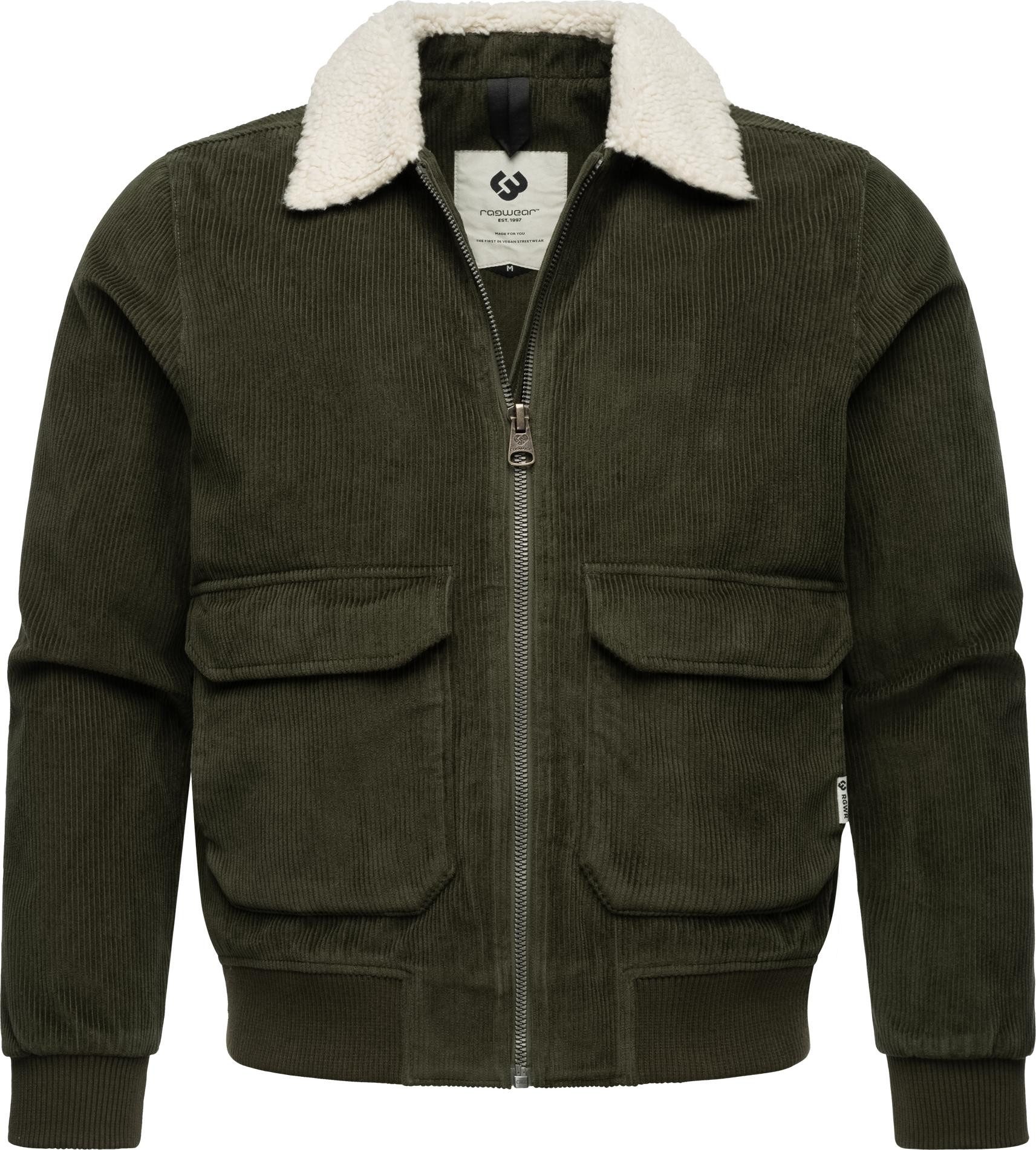 Ragwear Cordjacke Aviss Wasserdichte Herren Übergangsjacke aus Kord