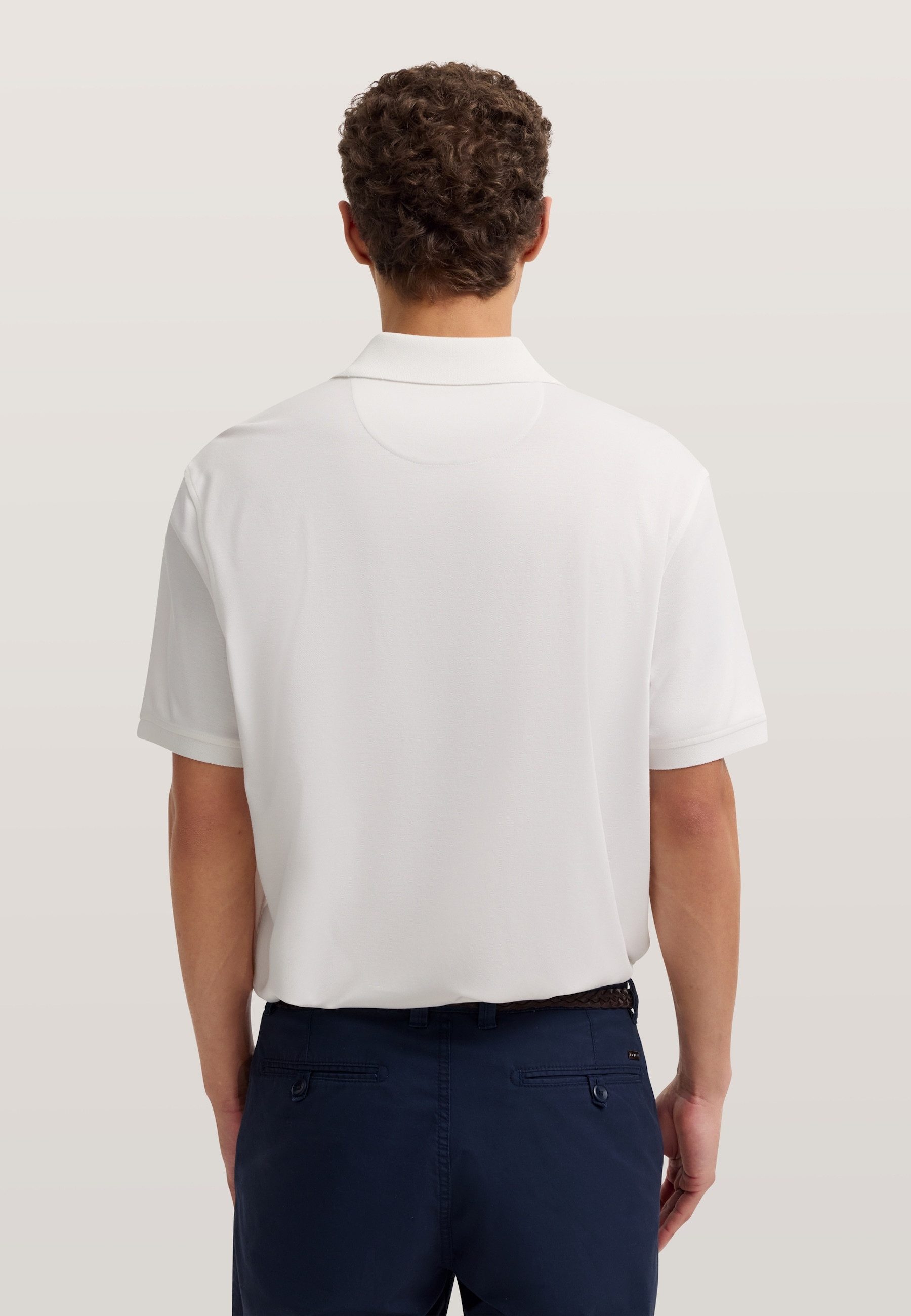 bugatti Poloshirt mit kurzem Reißverschluss