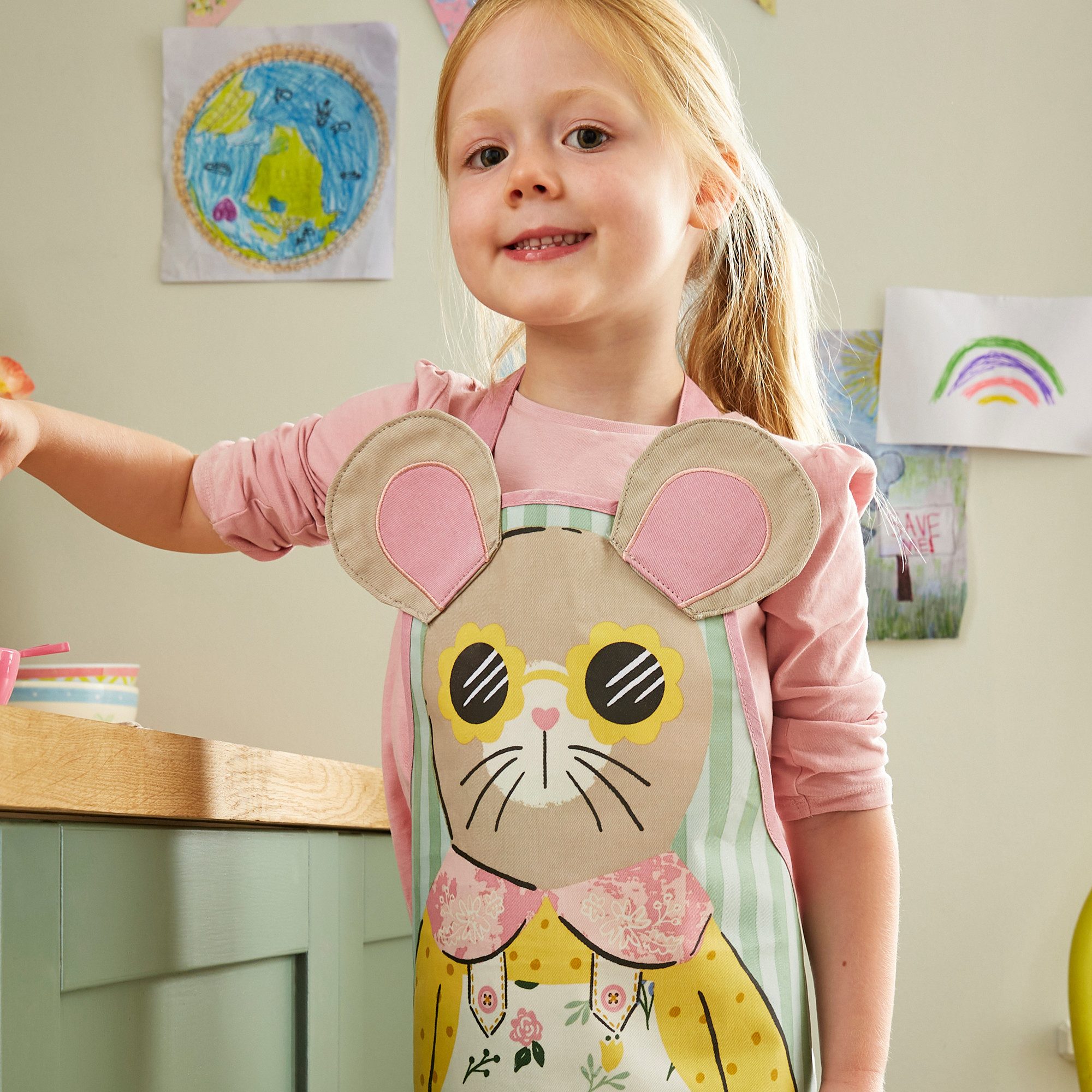 Ulster Weavers Kochschürze Maisy Mouse, (1-tlg), Baumwolle mit PVC-Überzug ca.42x57cm Kinderschürze Bastel-/Malschürze
