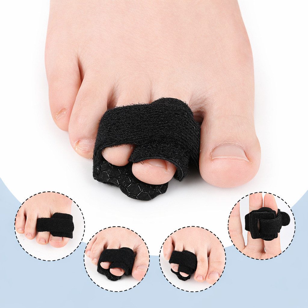 COOL-i ® Fußbandage Zehenschiene mit Aluminiumstütze, verstellbare Zehenbandage, rutschhemmend & atmungsaktiv