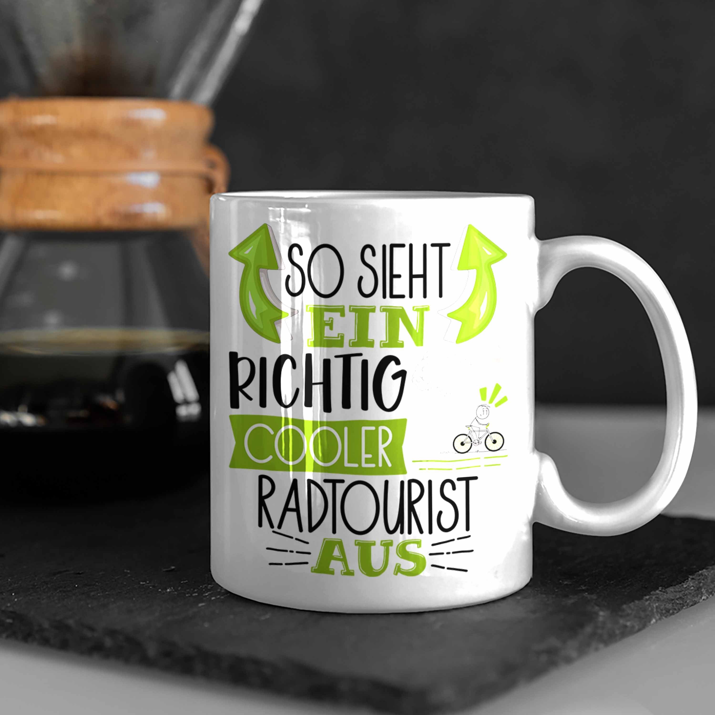 Aus Geschenk So Sp Richtig Tasse Cooler Sieht Weiss Trendation Lustiger Radtourist Tasse Ein