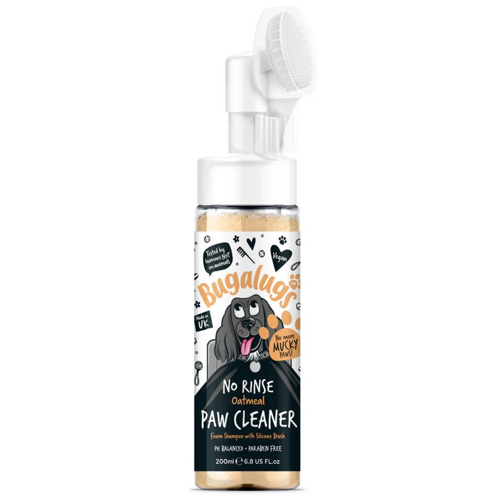Bugalugs Pfotenpflege Bugalugs Pfotenreiniger mit Bürste verschiedene Sorten, 200 ml, (1-St), ph neutral, Katzen Shampoo, Lake District