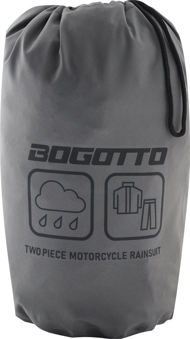 Bogotto Motorradkombi Rain Kit 2-Teiler Motorrad Regenkombi Wasserdicht reflektierende weitenverstellbar wasserdichte