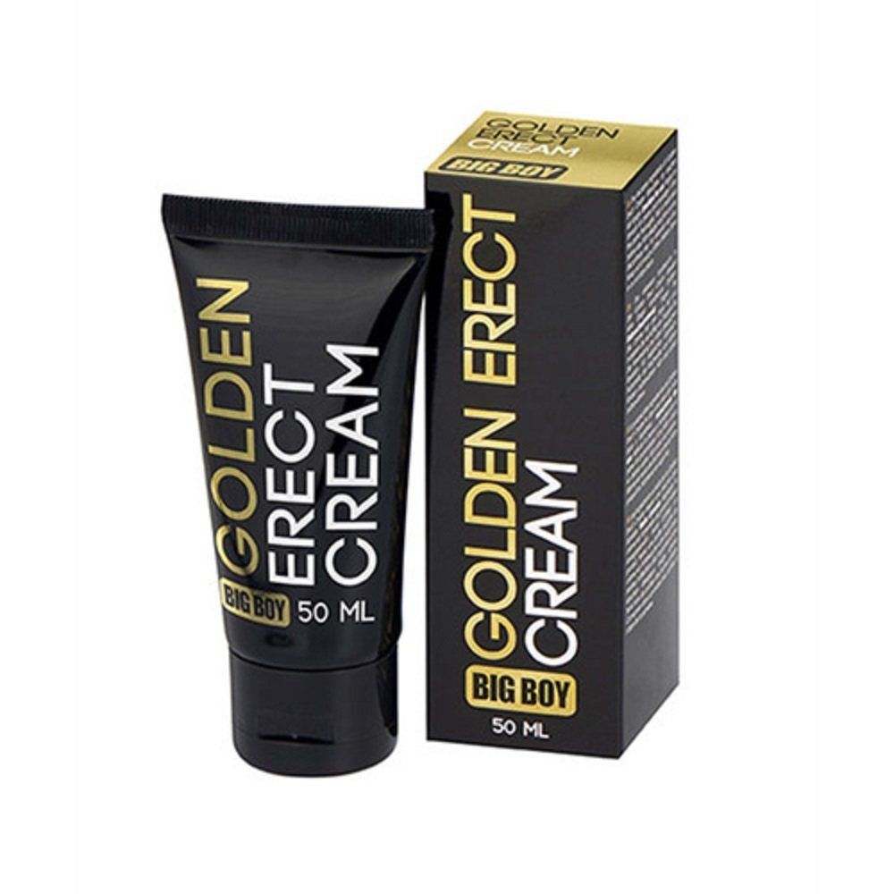 Big Boy Verzögerungsmittel Golden Erect Cream, erektionsfördernde Creme für Männer, Tube mit 50ml, 1-tlg., Creme für eine vergrößerte Erektion