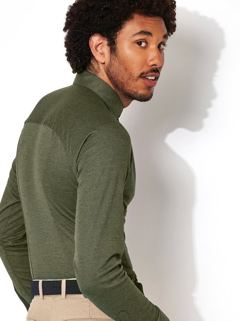 DESOTO Langarmhemd Jerseyhemd Casual Kent