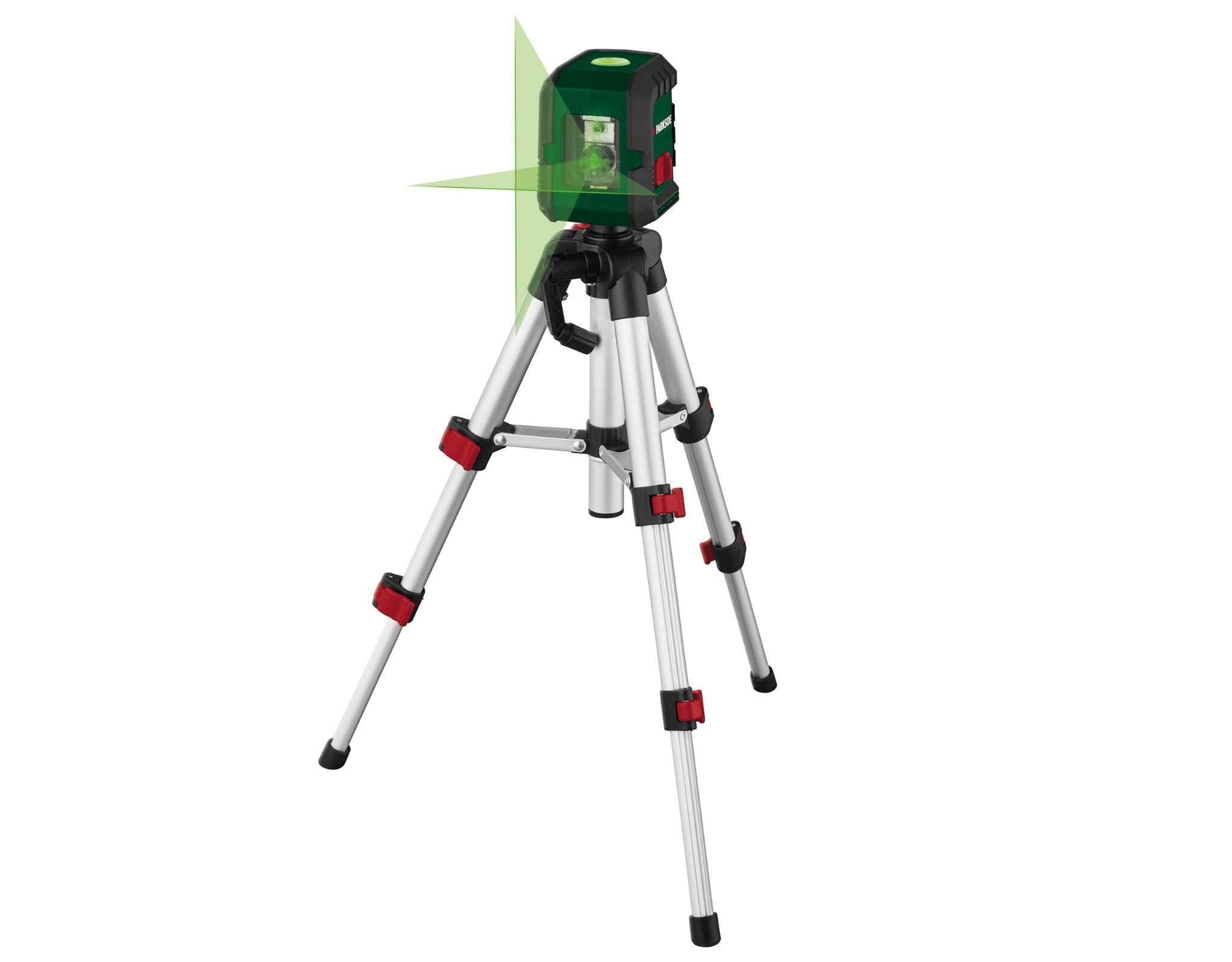 Parkside Kreuzlinienlaser Kreuzlinienlaser PKLL 3 A1 Selbstnivellierend 40m inkl. Dreibeinstativ, (Set)