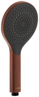 WENKO Handbrause Watersaving, (1-tlg), Wood, Ø 12 cm